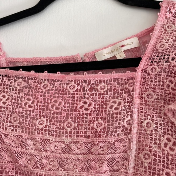 Loveshackfancy Pink Crochet Top - Picture 2 of 3